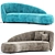 Contemporary Curved Sofa Design Accessory 3D model small image 1