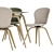 Hauge Dining Set: Table + Chair 3D model small image 4