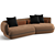 Trussardi Casa Nebula Luxury Sofa 3D model small image 2