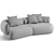 Trussardi Casa Nebula Luxury Sofa 3D model small image 6