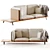 Sahara Sofa by Monologue 3D model small image 1