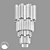 Crystal B Type Wall Sconce 3D model small image 2