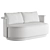 Contemporary Park Sofa in Two Color Options 3D model small image 6