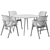 Modern Dining Chair and Table 3D model small image 6