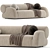  Luxe Jupiter Corner Sofa 3D model small image 1