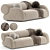  Luxe Jupiter Corner Sofa 3D model small image 4