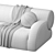  Luxe Jupiter Corner Sofa 3D model small image 7
