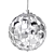 Elegant Chrome Sphere Pendant Light 3D model small image 2