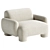 Modern Mingh Chair Cream Model 3D model small image 1