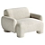 Modern Mingh Chair Cream Model 3D model small image 3