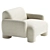 Modern Mingh Chair Cream Model 3D model small image 4