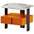  Sleek Trio Nightstand: Timeless Elegance 3D model small image 1
