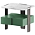  Sleek Trio Nightstand: Timeless Elegance 3D model small image 2