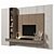 Entertainment Wall Unit TV Stand 3D model small image 2