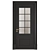 Modern Entrance Door Set 77 3D model small image 2
