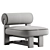 Modern 2017 Malta Chair Design 3D model small image 4
