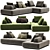  Modern FILIPH Sectional Sofa 3D model small image 3