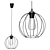 TK Lighting Galaxy Pendant Light 3D model small image 2