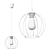 TK Lighting Galaxy Pendant Light 3D model small image 3