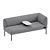 Modern Haworth Cabana Sofa Style 3D model small image 6