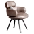 Sophisticated Vivienne Dining Chair 3D model small image 5