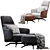 Elegant Kaori Lounge: Poliform Design 3D model small image 1