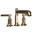 Minimalist Roman Tub Faucet Set 3D model small image 1