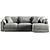 Sherlock Cloud Corner Sofa Bed 3D model small image 3