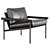 Modern Luxury Parallel Lounge Chair 3D model small image 4