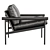 Modern Luxury Parallel Lounge Chair 3D model small image 6