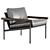 Modern Luxury Parallel Lounge Chair 3D model small image 2