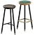 Modern Drop Stools Set by Topos Workshop 3D model small image 10