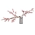 Sakura Blossom Branch Vase Decor 3D model small image 2