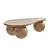 Travertine Sphere Coffee Table 3D model small image 4