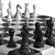 Modern Chess Set 2015 Edition 3D model small image 3