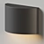 Sleek LED Outdoor Wall Light 3D model small image 3