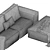 Modern Designer Sofa for Stylish Interiors 3D model small image 7