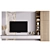 Modern TV Wall Unit with Editable Modules 3D model small image 1