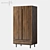 Damien Double Wardrobe Natural Oak 3D model small image 8