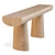Sculptural Elegance Console Table 3D model small image 2