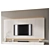 Modern TV Wall with Soundbar 3D model small image 1