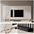 Modern TV Wall with Soundbar 3D model small image 2