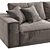 Rafael Chaise Sofa: Contemporary Elegance 3D model small image 5