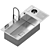 SWISH Smart Kitchen Sink Technology 3D model small image 6