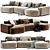 Modern Modular JEFF Sofa Design 3D model small image 2