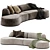 Elegant Bagutta Sofa CTS SALOTTI 3D model small image 3