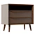  Modern UV-Wrapped Nightstand Furniture 3D model small image 1