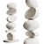 Modern Minimalist Totem Sculpture 3D model small image 1