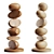 Modern Minimalist Totem Sculpture 3D model small image 6