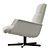 Luxury Swivel Armchair by Giorgetti 3D model small image 3